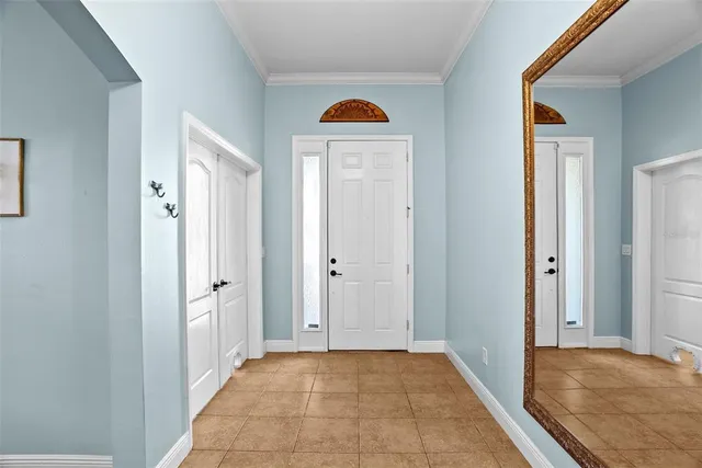 a view of a bathroom from the hallway
