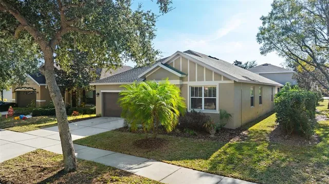 a view of a house with a swimming pool