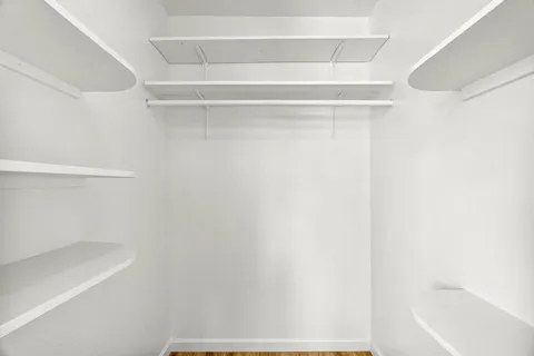 a close up view of racks on the wall