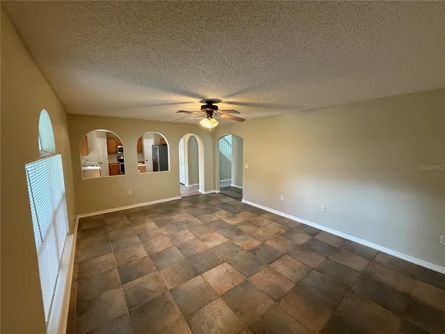 a view of a livingroom with a chandelier