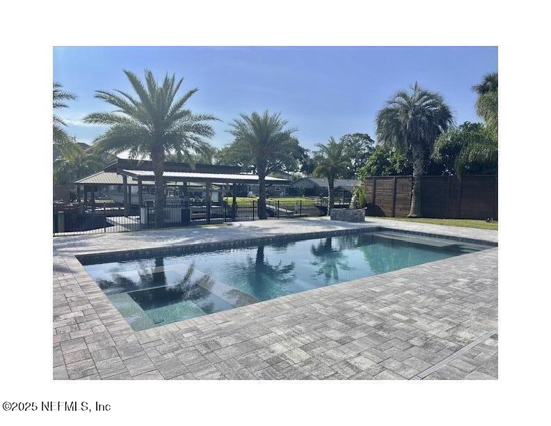Pool and Covered boat house