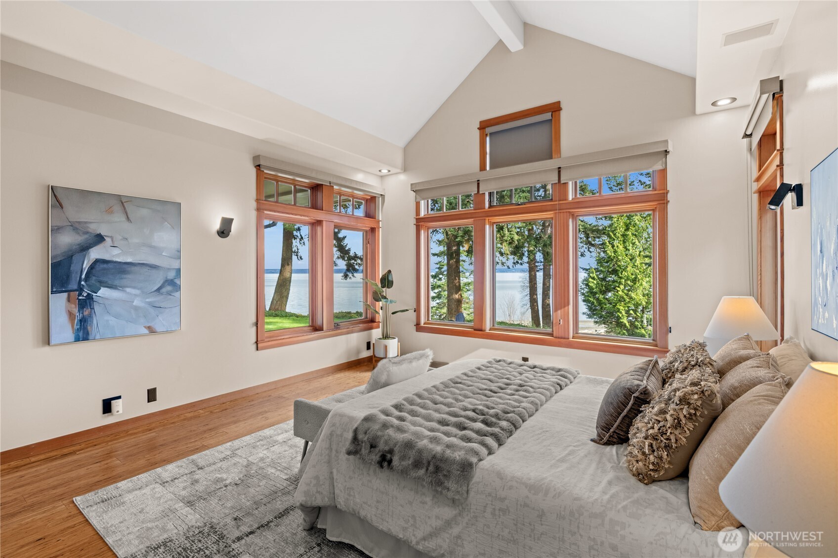 33244 Eglon Road Northeast Kingston, WA 98346 - Photo 14 of 40 a bedroom with a bed and a window