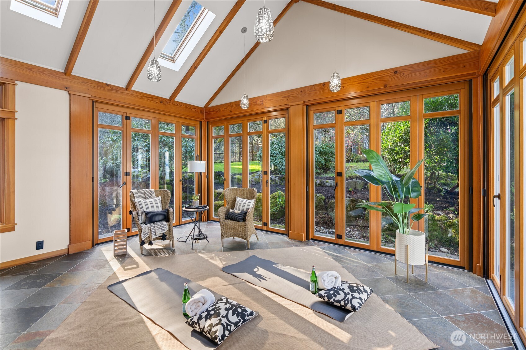 33244 Eglon Road Northeast Kingston, WA 98346 - Photo 19 of 40 a living room with furniture and large windows