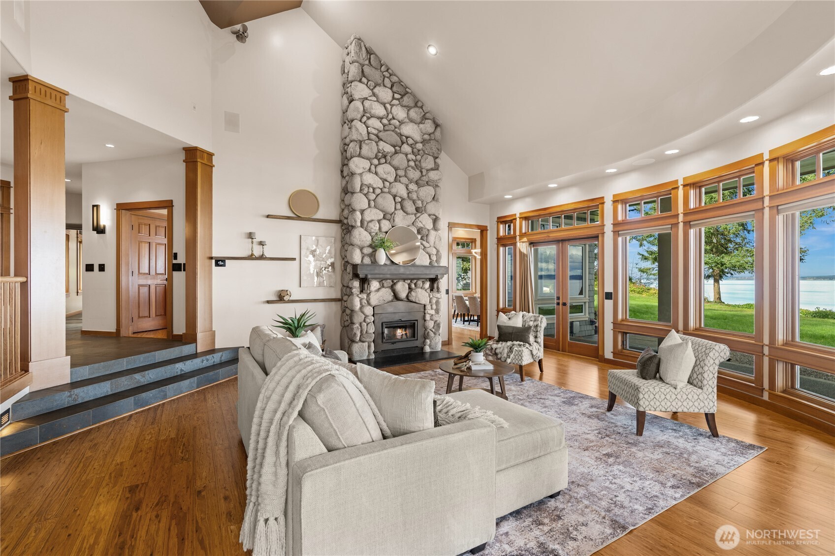 33244 Eglon Road Northeast Kingston, WA 98346 - Photo 7 of 40 a living room with furniture and a large window