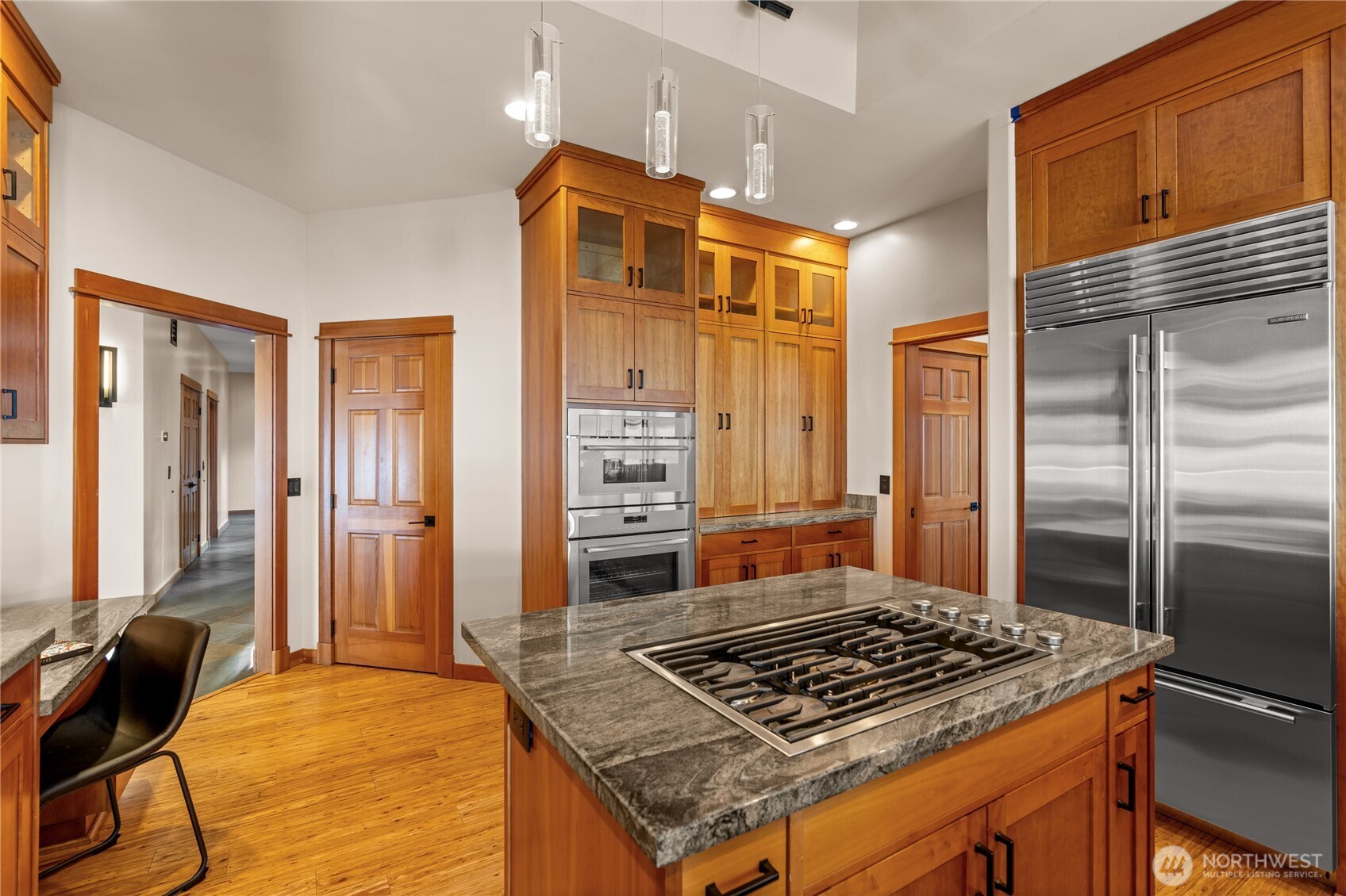 33244 Eglon Road Northeast Kingston, WA 98346 - Photo 10 of 40 a kitchen that has a stove and a refrigerator