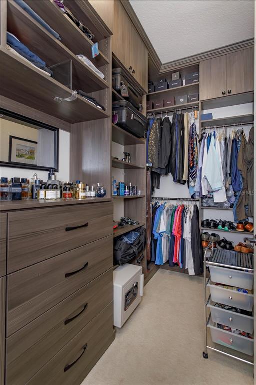 5719 Emerson Pointe Way Orlando, FL 32819 - Photo 25 of 50 a view of walk in closet with clothes and shoes