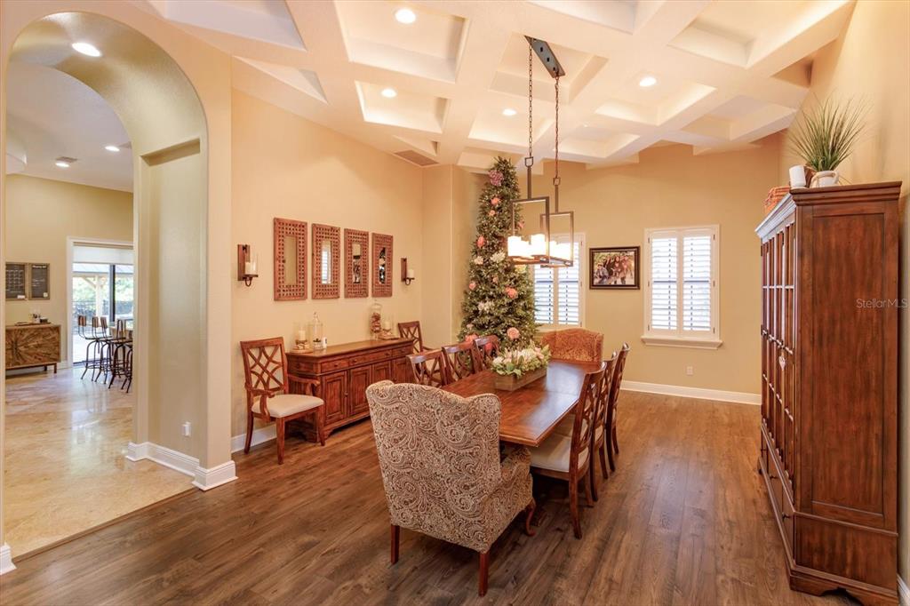 5719 Emerson Pointe Way Orlando, FL 32819 - Photo 6 of 50 a view of a dining room with furniture window and wooden floor