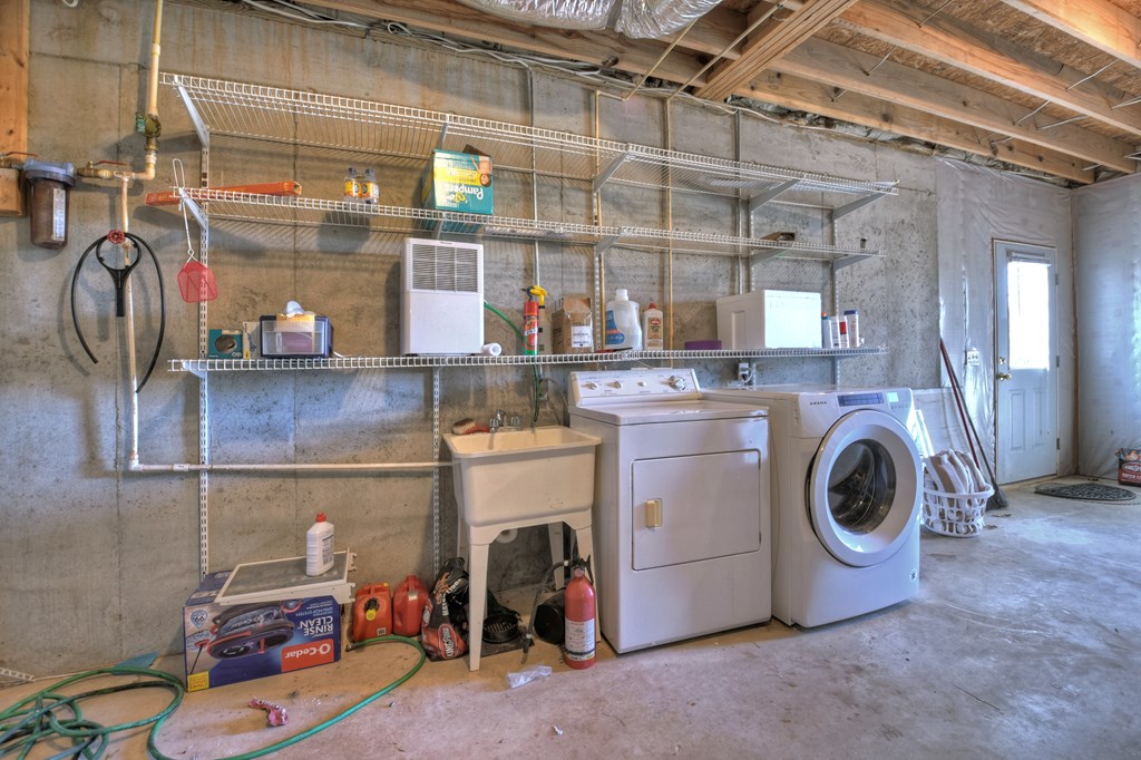 169 Pine Ridge Road Ellijay, GA 30536 - Photo 23 of 37 Laundry in Basement
