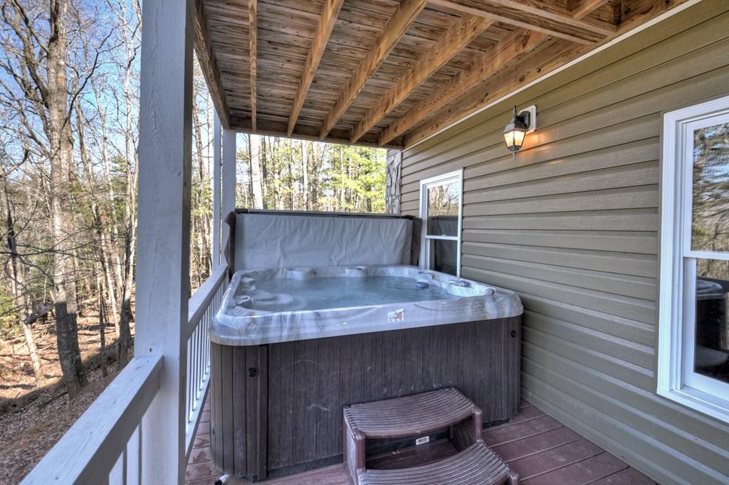 169 Pine Ridge Road Ellijay, GA 30536 - Photo 26 of 37 Terrace level Hot Tub area