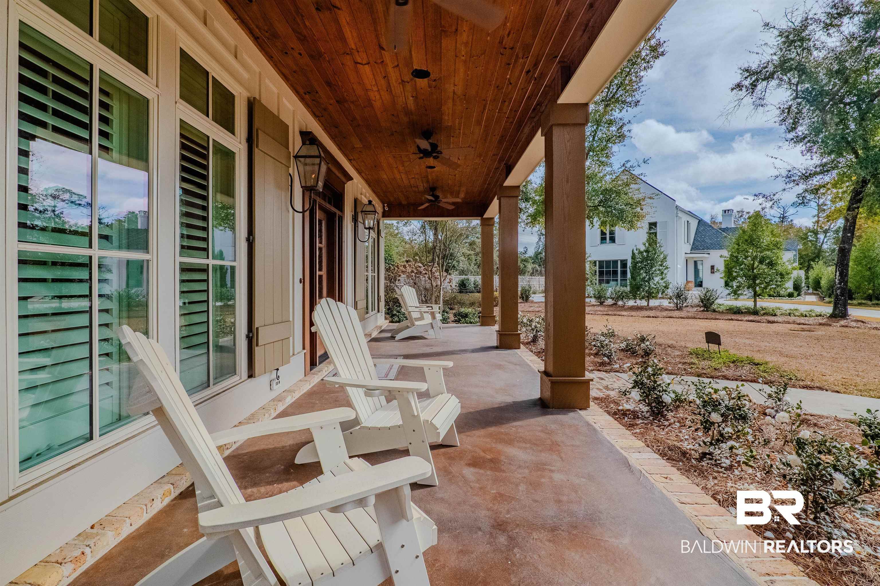 708 Manning Place Fairhope, AL 36532 - Photo 4 of 58 View of patio with ceiling fan and covered porch