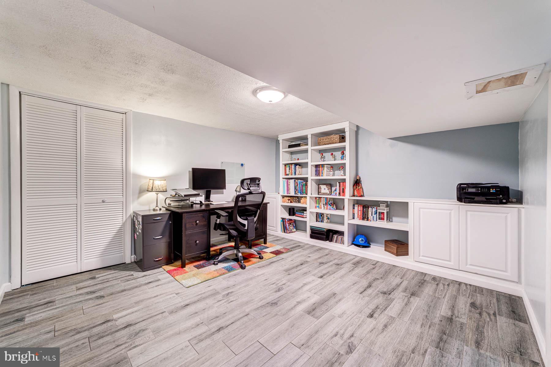 5902 Frederick Street Springfield, VA 22150 - Photo 23 of 46 Lower Level Den/Office with Built Ins