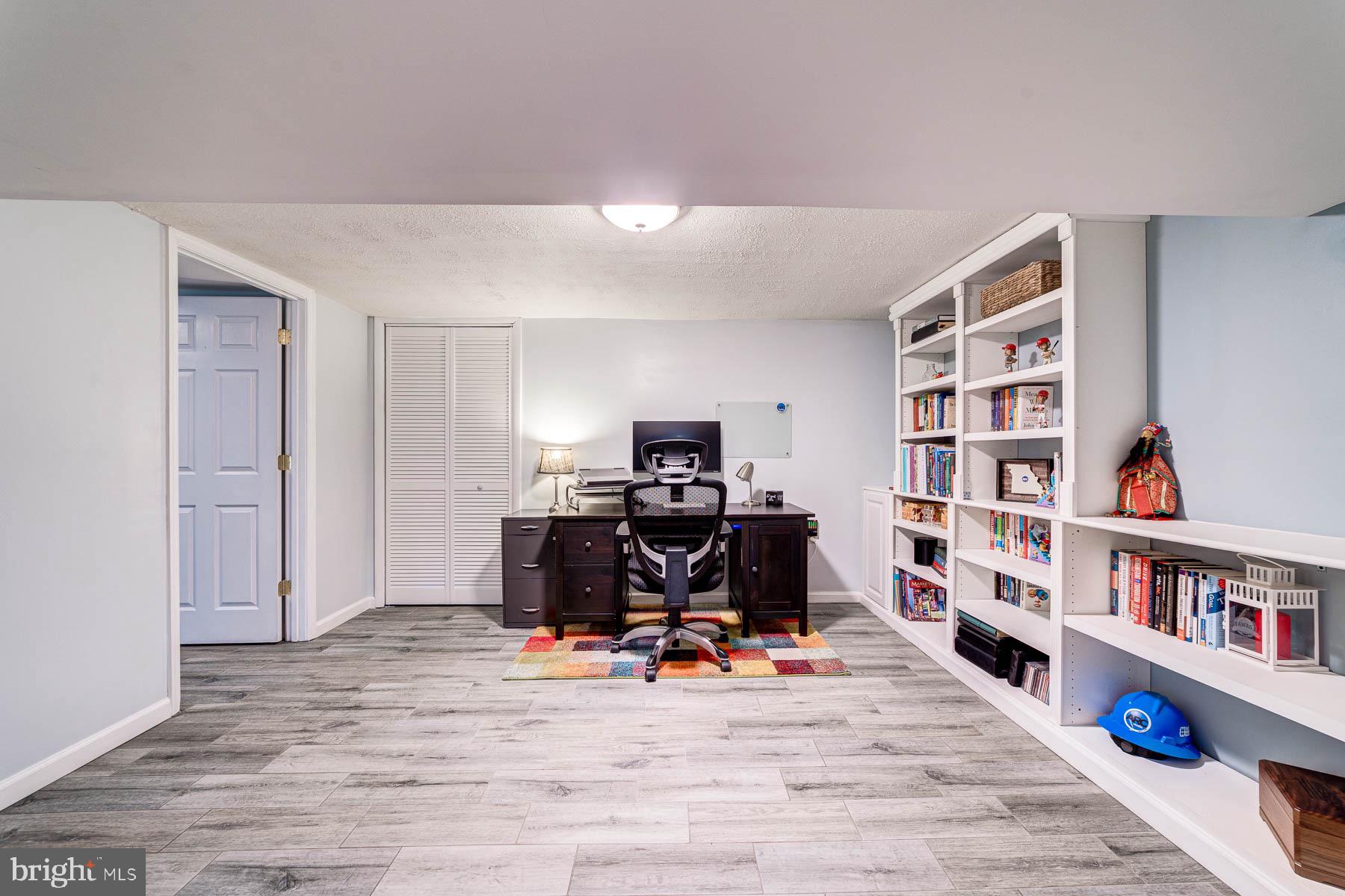 5902 Frederick Street Springfield, VA 22150 - Photo 24 of 46 Lower Level Den/Office with Built Ins