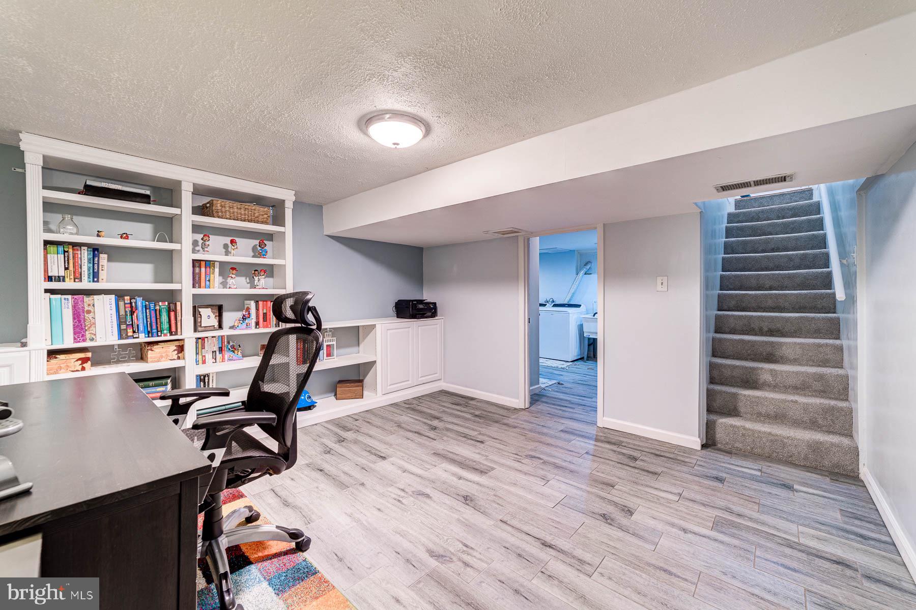 5902 Frederick Street Springfield, VA 22150 - Photo 25 of 46 Lower Level Den/Office with Built Ins