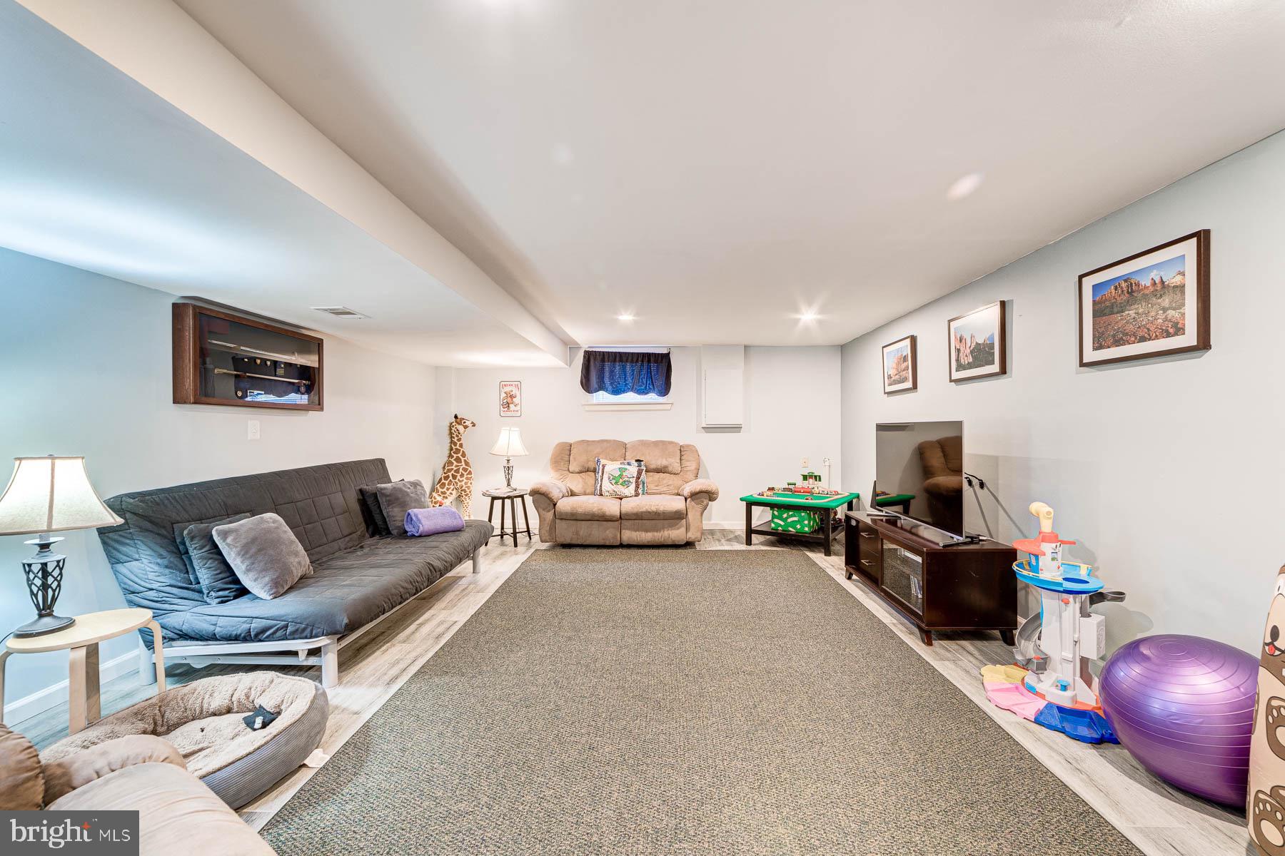 5902 Frederick Street Springfield, VA 22150 - Photo 26 of 46 Spacious Lower Level Rec Room