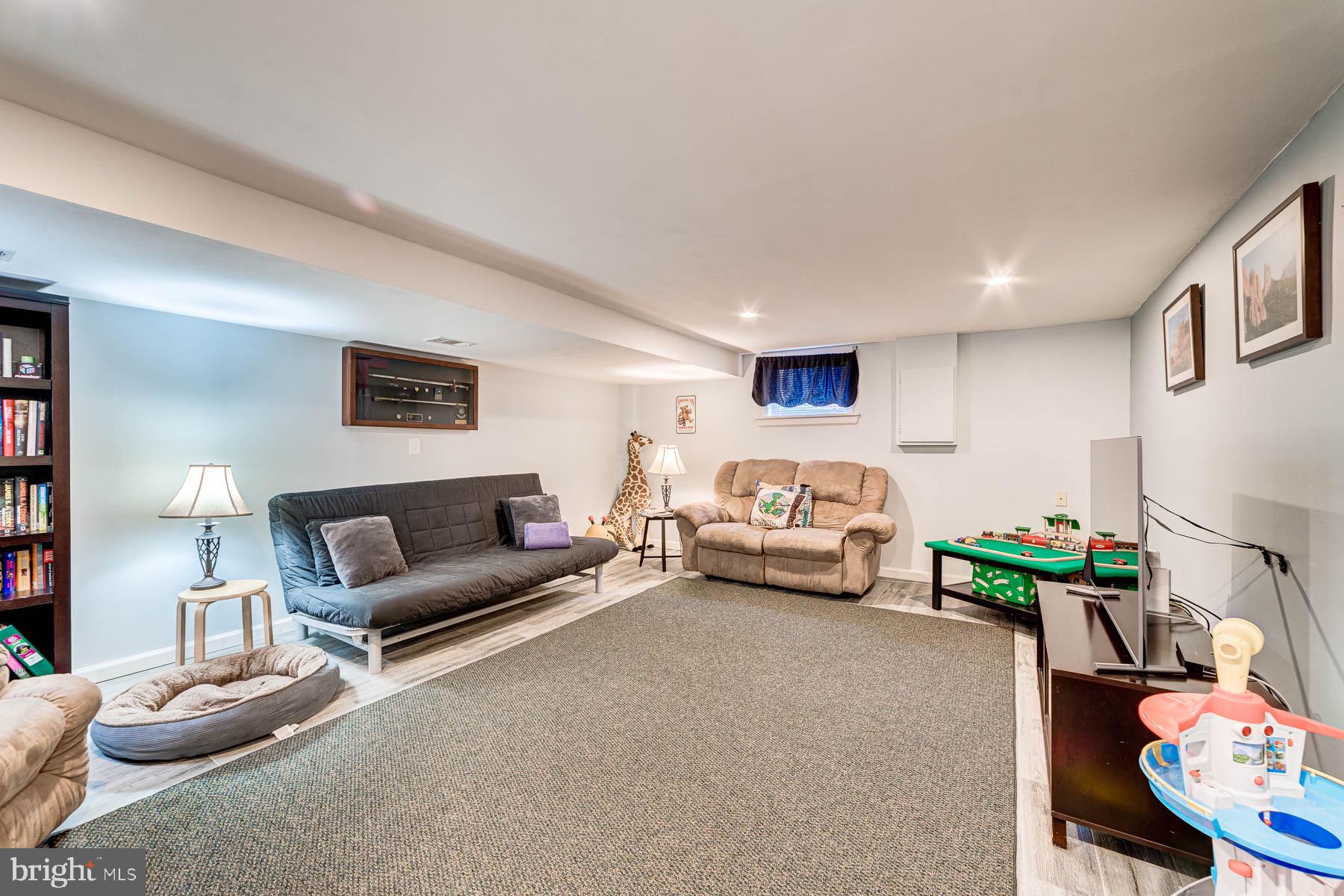 5902 Frederick Street Springfield, VA 22150 - Photo 27 of 46 Spacious Lower Level Rec Room