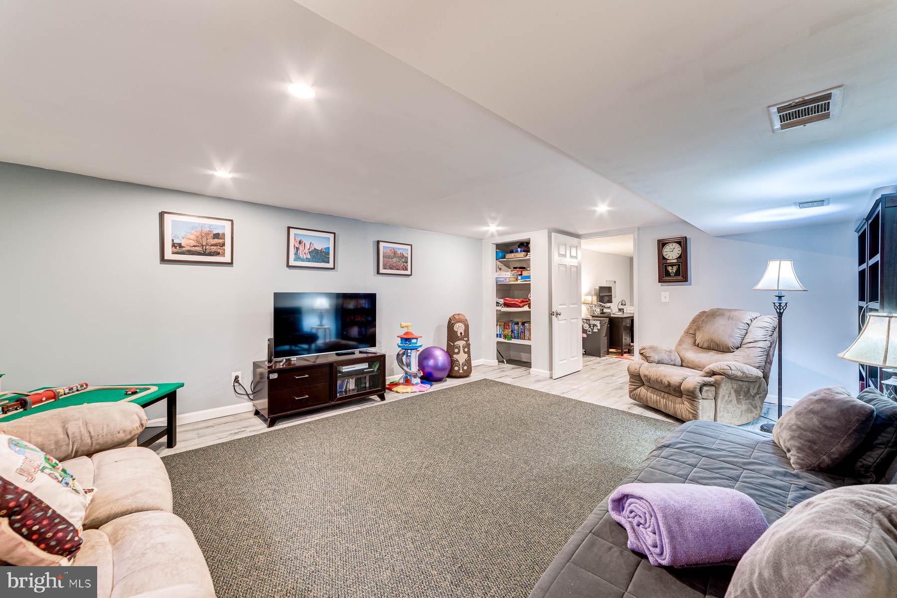 5902 Frederick Street Springfield, VA 22150 - Photo 28 of 46 Spacious Lower Level Rec Room