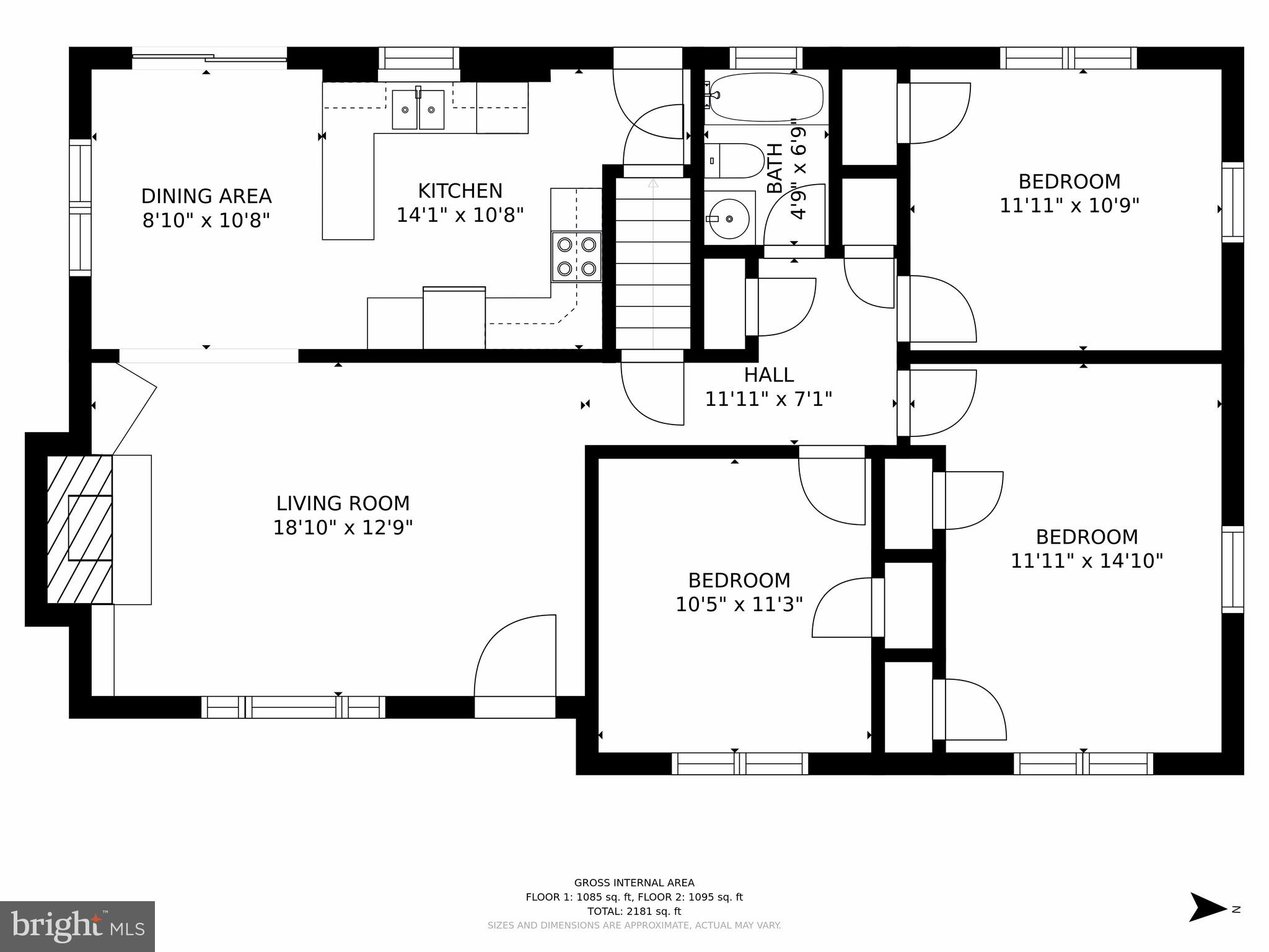 5902 Frederick Street Springfield, VA 22150 - Photo 45 of 46 Main Level Floor Plan