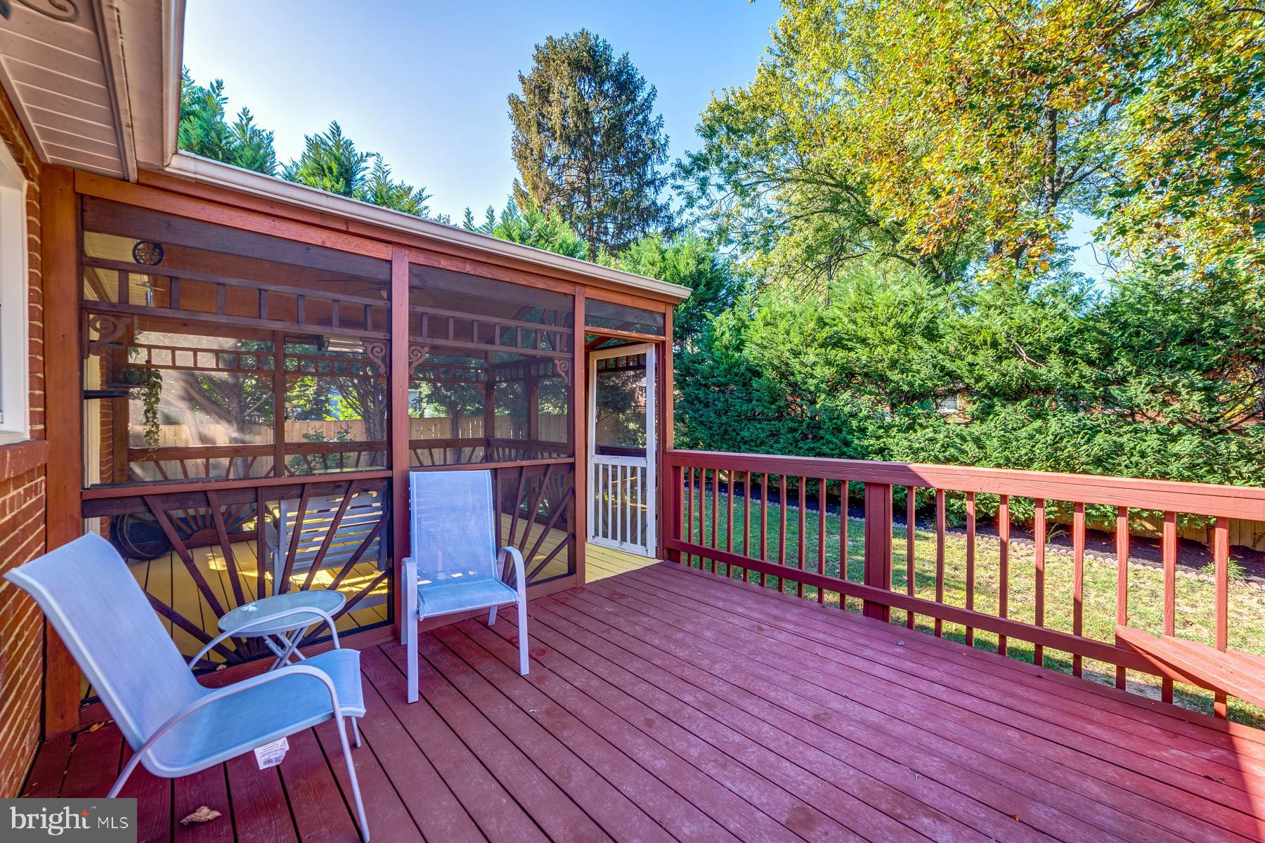 5902 Frederick Street Springfield, VA 22150 - Photo 38 of 46 Spacious Deck Backing to Private Yard