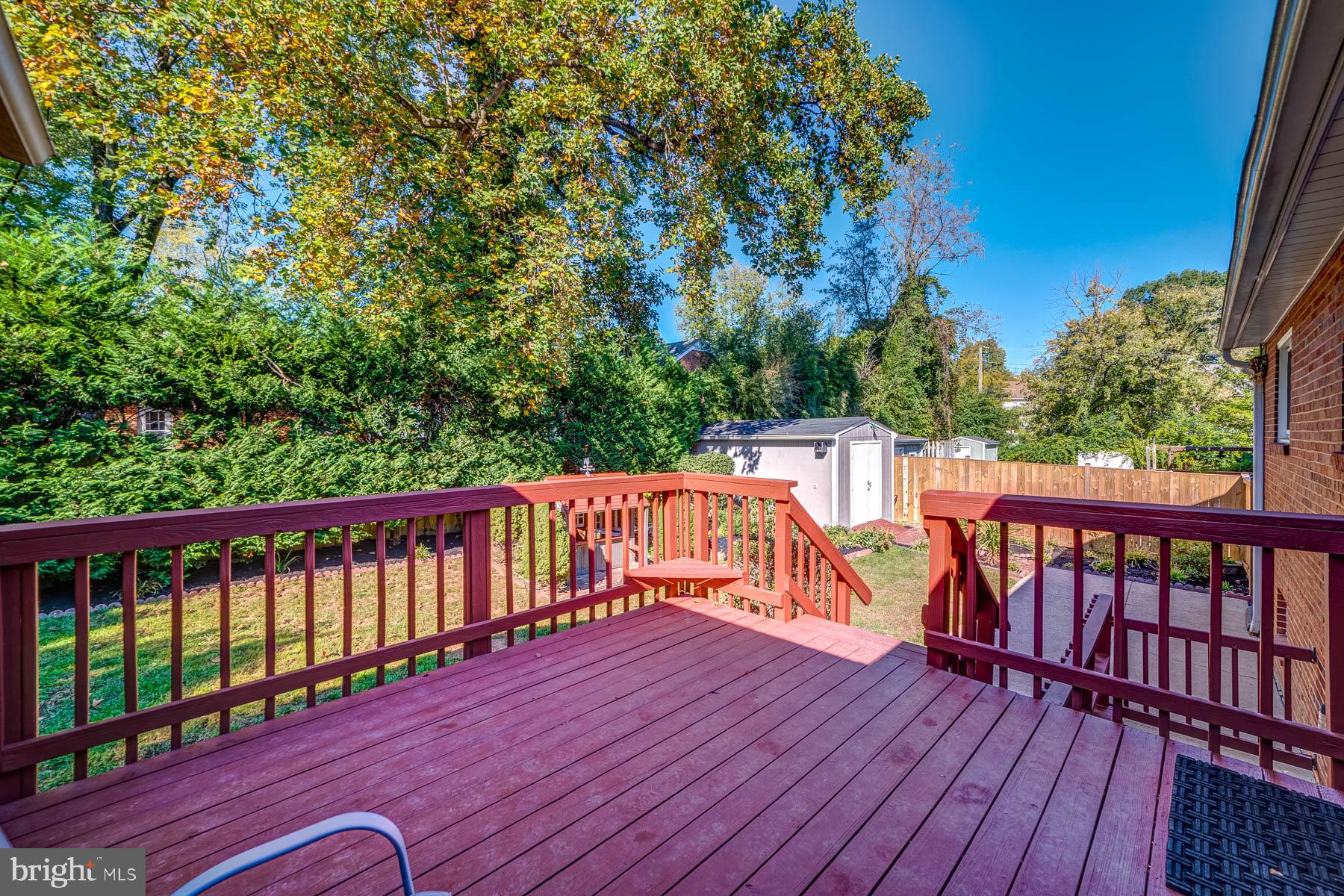 5902 Frederick Street Springfield, VA 22150 - Photo 39 of 46 Spacious Deck Backing to Private Yard