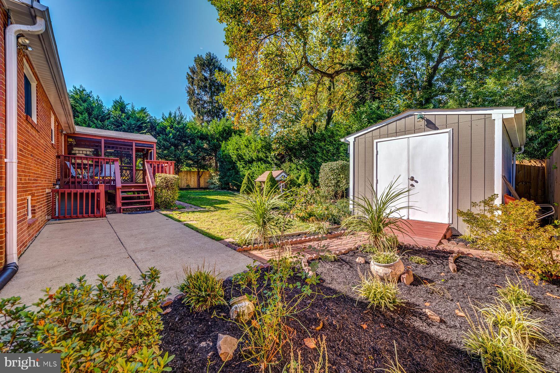 5902 Frederick Street Springfield, VA 22150 - Photo 41 of 46 Fully Fenced Yard with Beautiful Landscaping