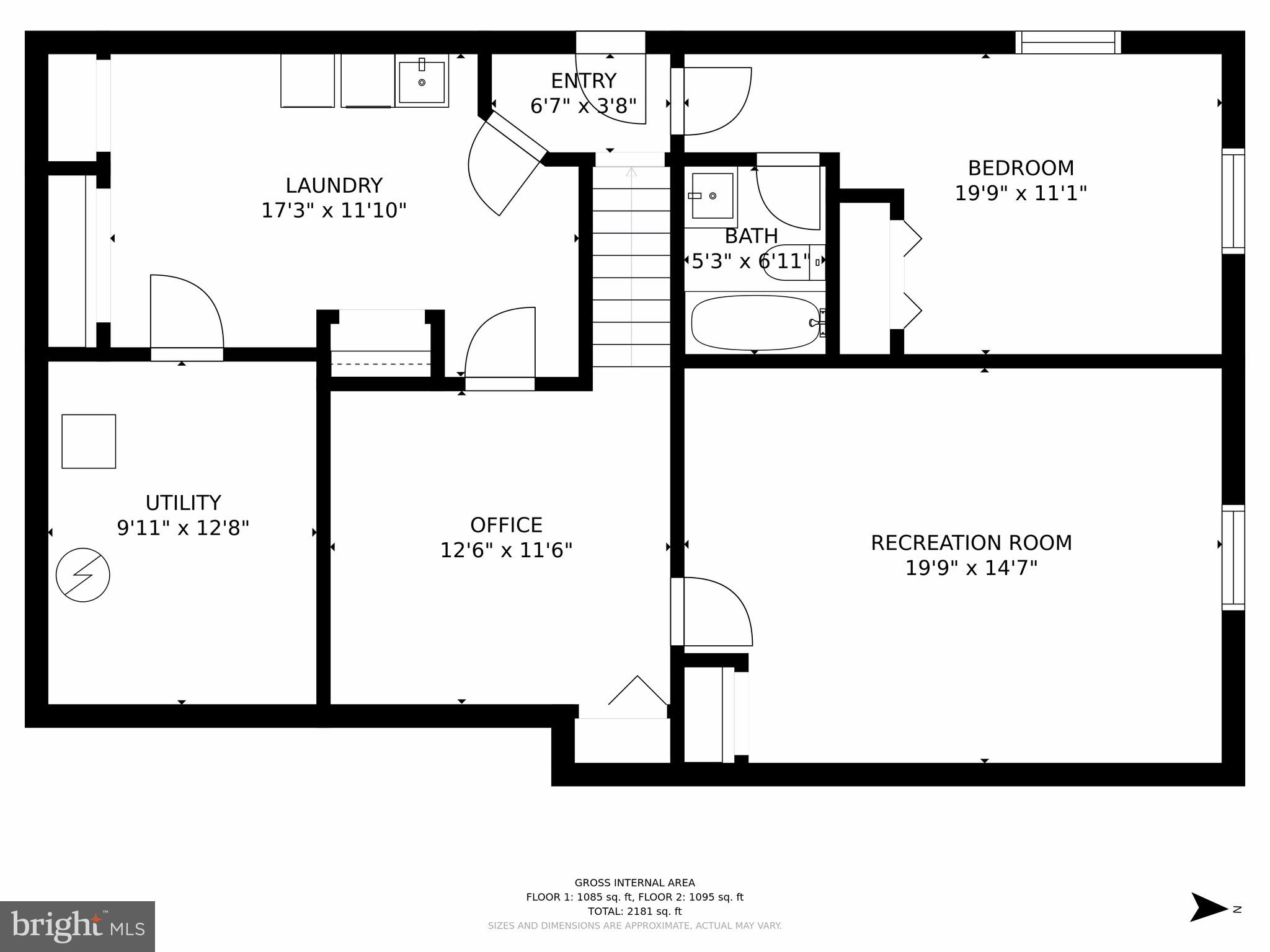 5902 Frederick Street Springfield, VA 22150 - Photo 46 of 46 Lower Level Floor Plan