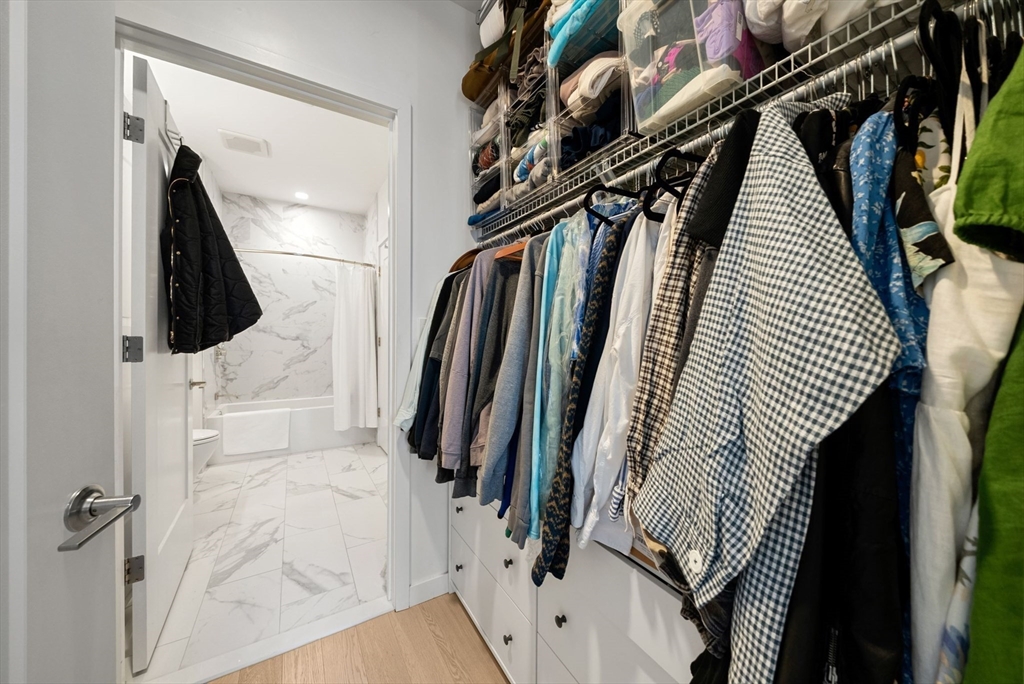 45 West 3rd Street, Unit 406 Boston, MA 02127 - Photo 10 of 14 a close view of a walk in closet