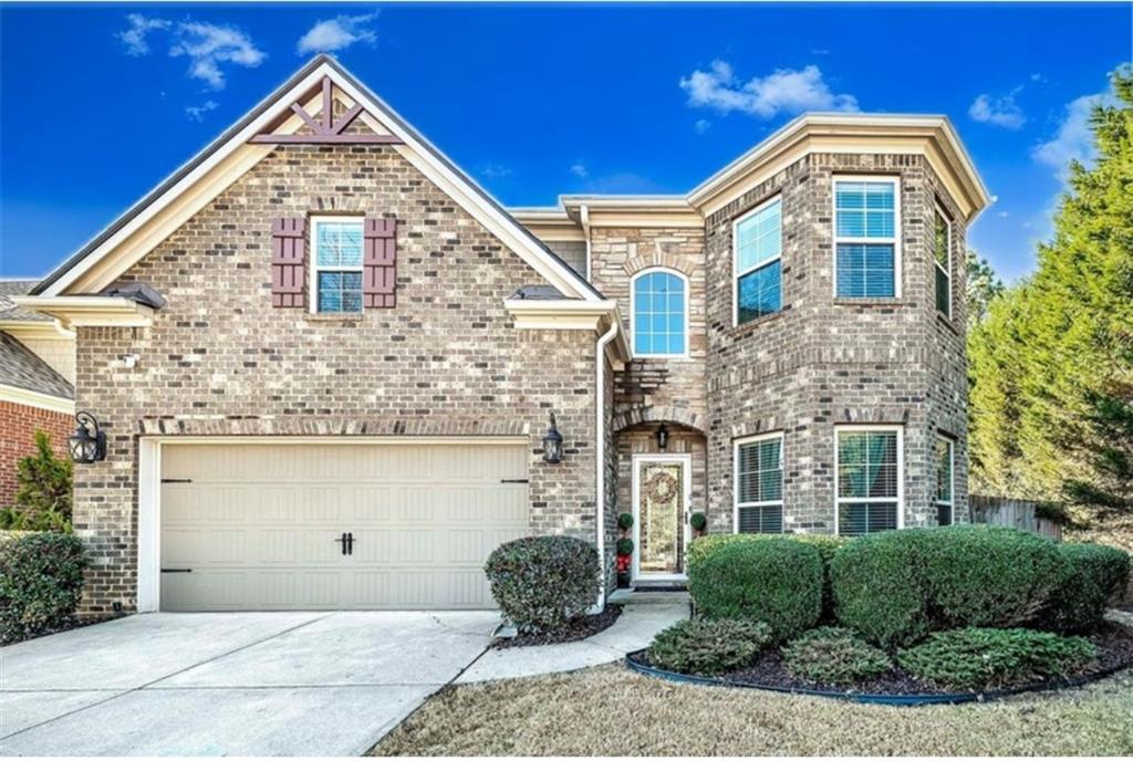 a front view of a house