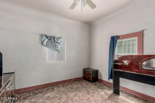 a room with furniture