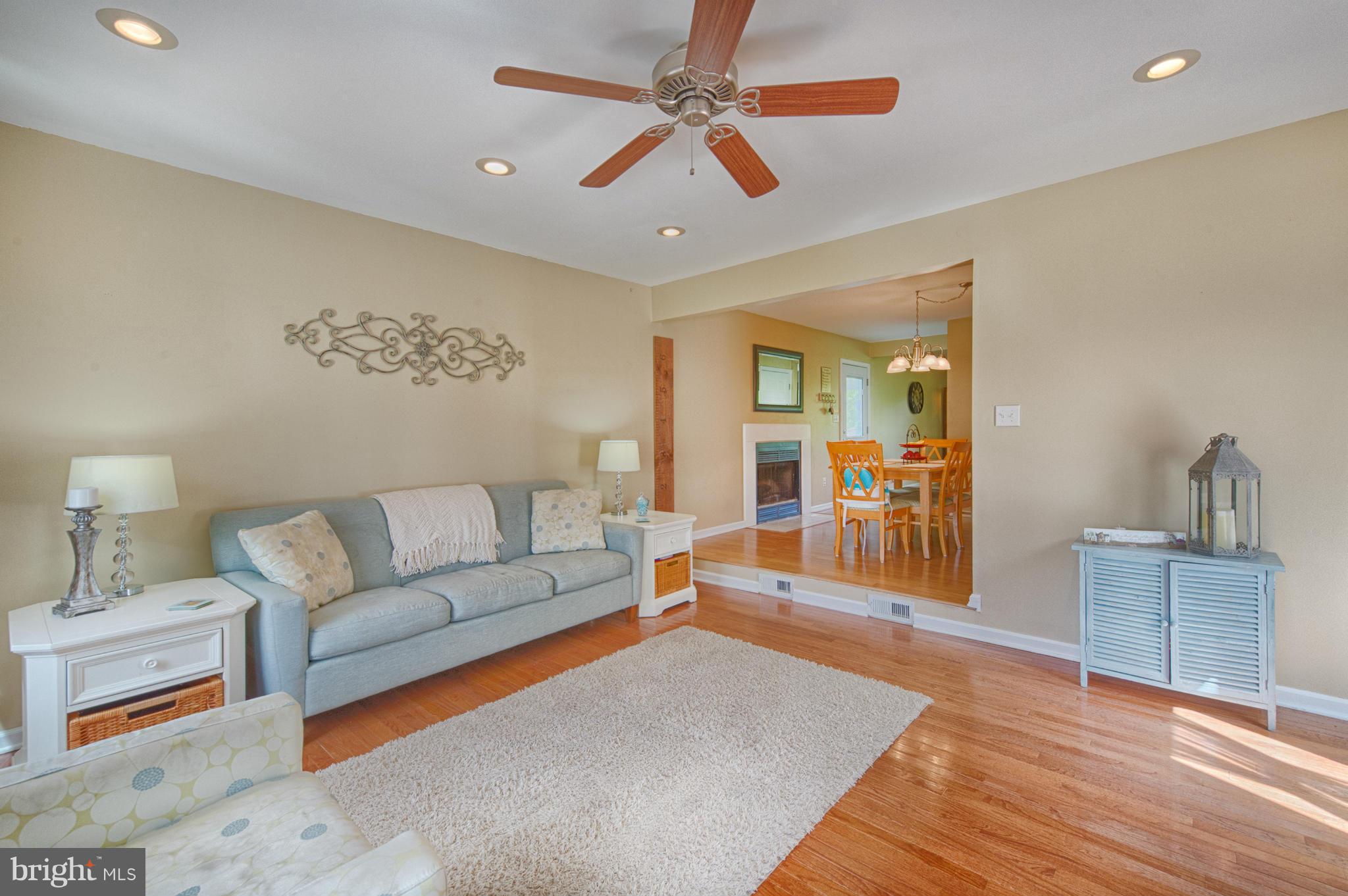 955 East Macphail Road Bel Air, MD 21015 - Photo 11 of 30 Living Room - Ceiling Fan!