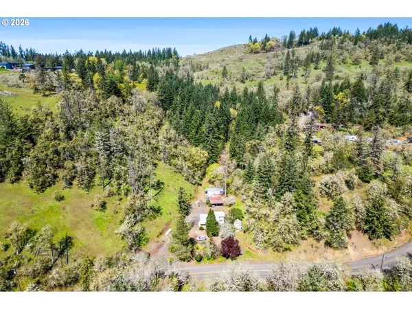 a view of city and mountain