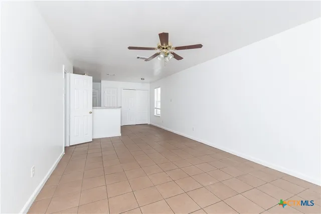 a view of an empty room