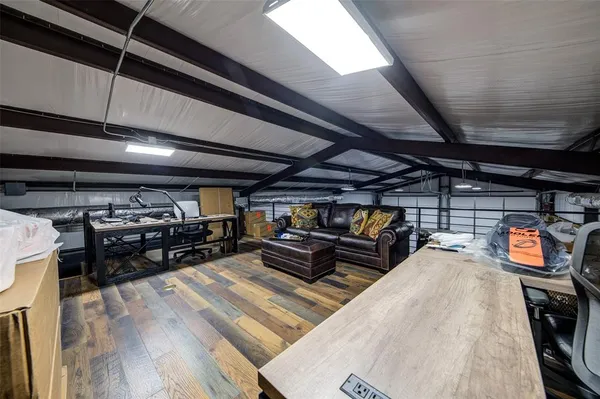a view of a storage room