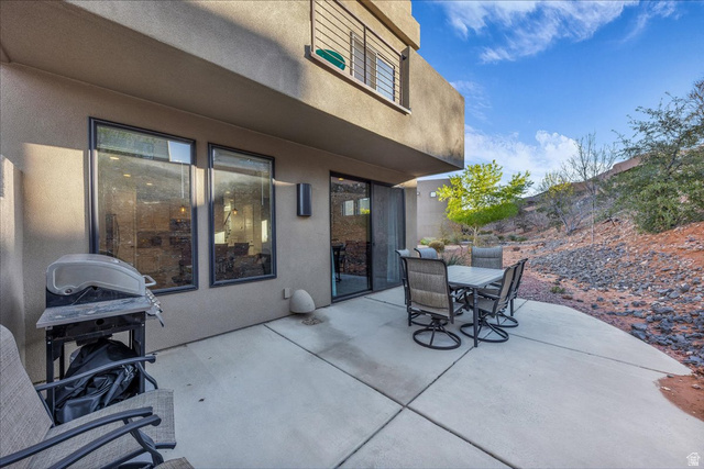 4796 Winged Foot Drive St. George, UT 84770 - Photo 16 of 33 View of patio / terrace with outdoor dining space and a grill