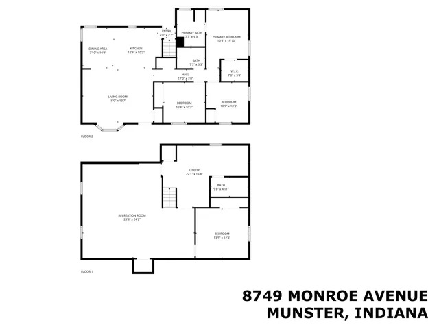 $429,000 | 8749 Monroe Avenue, Munster, IN 46321