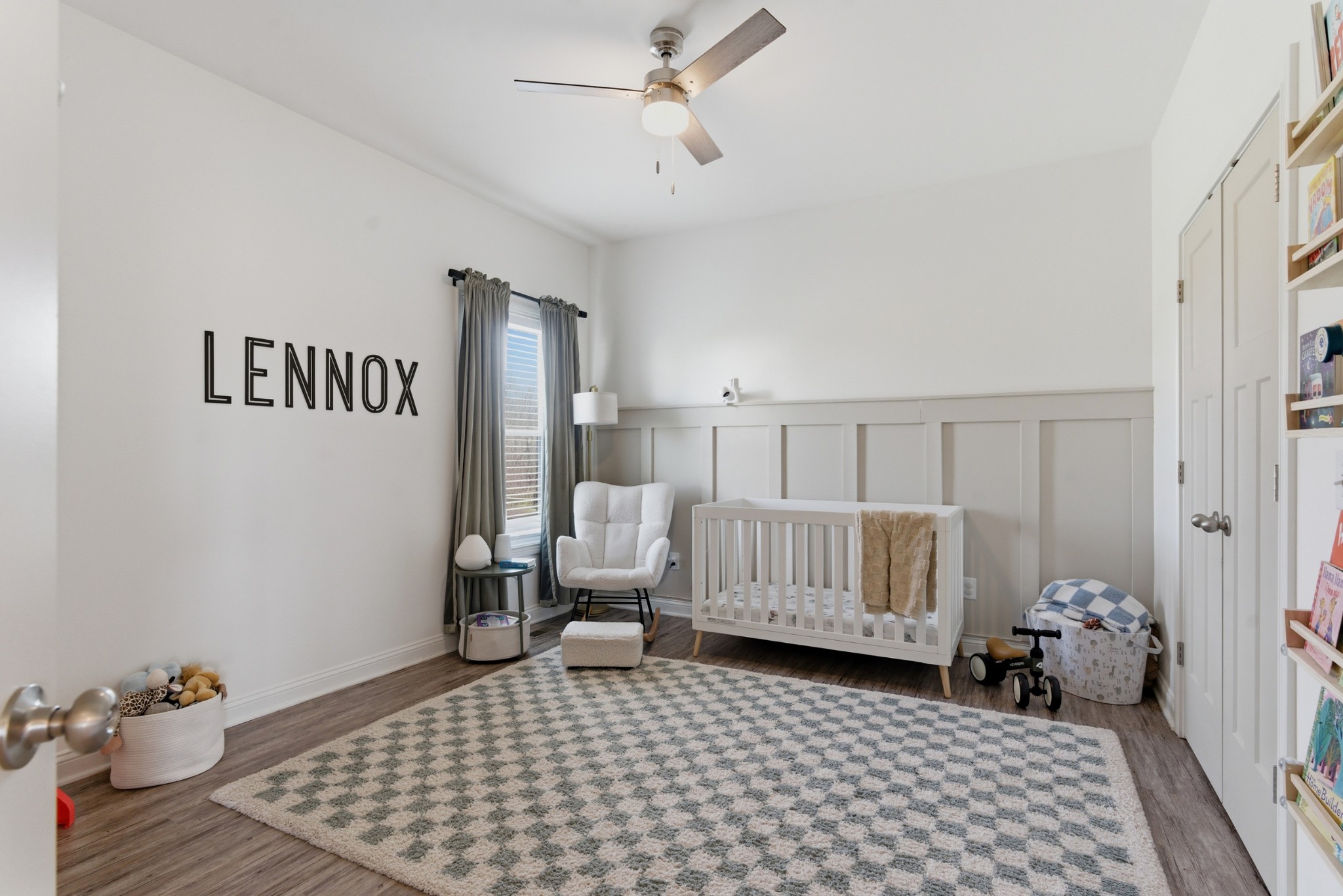 1502 Rock Bridge Road Bethpage, TN 37022 - Photo 15 of 40 a bedroom with a bed and wooden floor