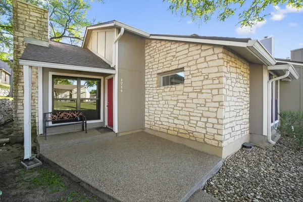 a view of outdoor space and porch
