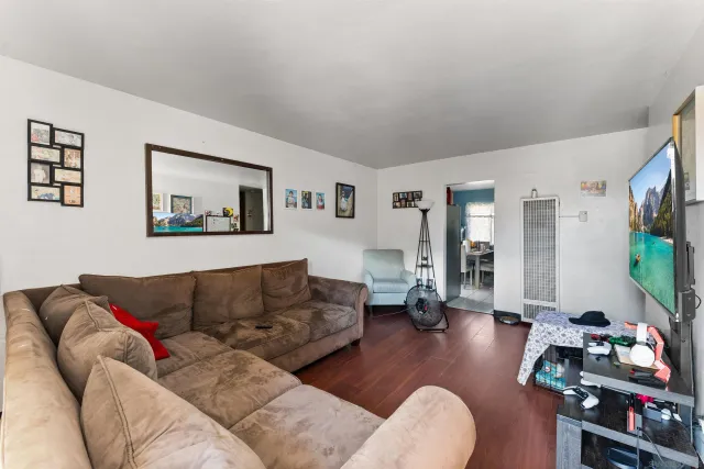 a view of a car in garage