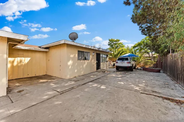 a view of balcony with patio