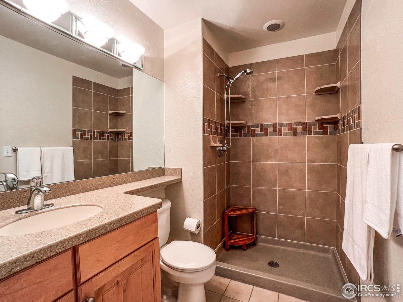 645 Cree Circle Boulder, CO 80303 - Photo 18 of 40 a bathroom with a sink toilet and shower