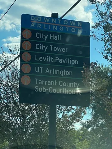 a view of sign board