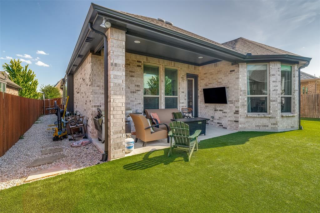 14948 Gentry Drive Aledo, TX 76008 - Photo 25 of 25 Covered patio featuring a ceiling fan and recessed lighting