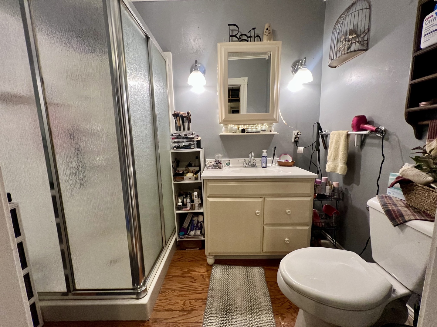 207 2nd Street Broadlands, IL 61816 - Photo 32 of 45 a bathroom with a toilet sink and mirror