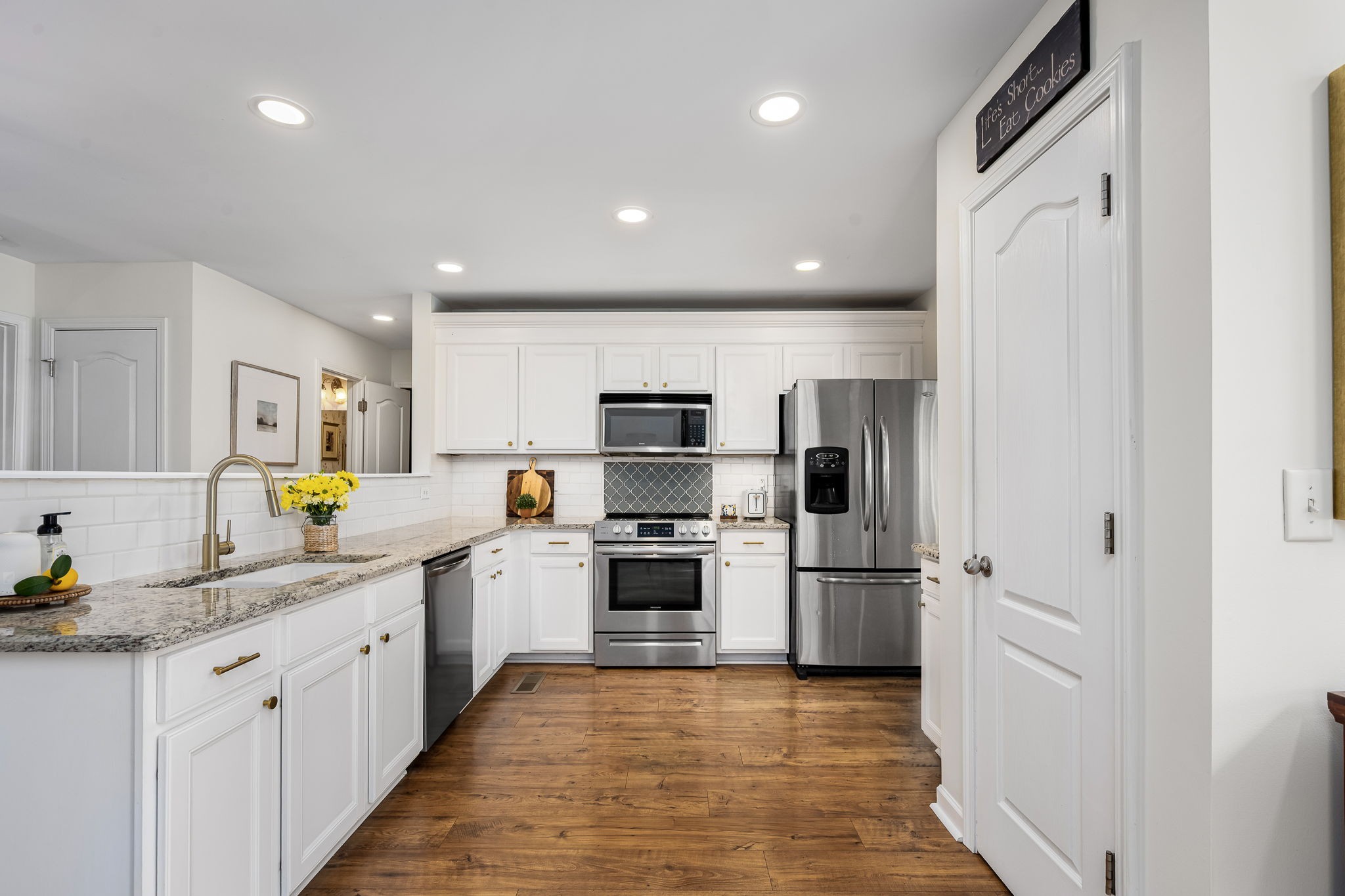201 Nashua Court Murfreesboro, TN 37128 - Photo 16 of 79 a large kitchen with stainless steel appliances granite countertop a refrigerator and a stove top oven