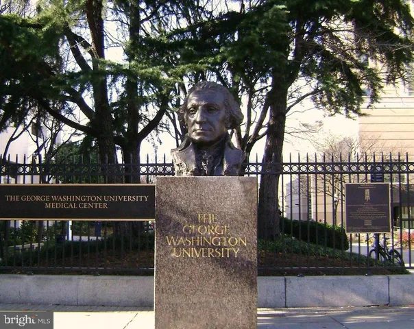 a view of a building with a street