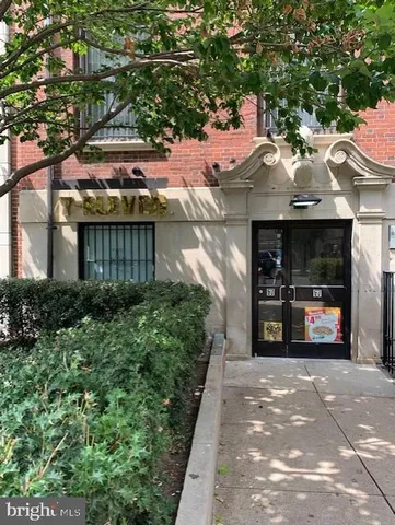 a view of brick building