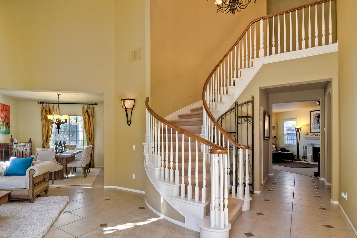 3633 Sage Canyon Drive Encinitas, CA 92024 - Photo 5 of 25 Open Foyer with Staircase and 20' Ceilings