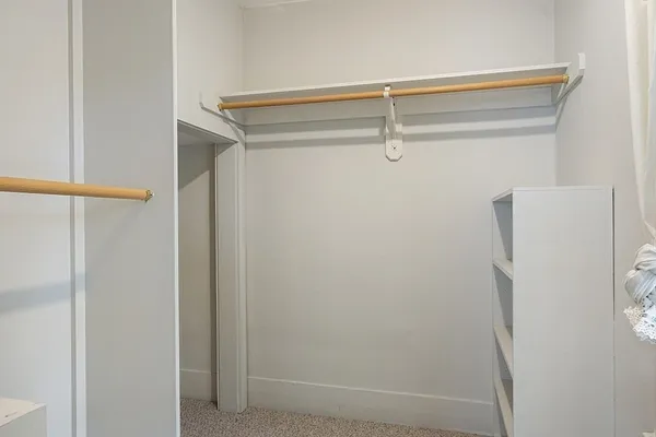 a view of walk in closet