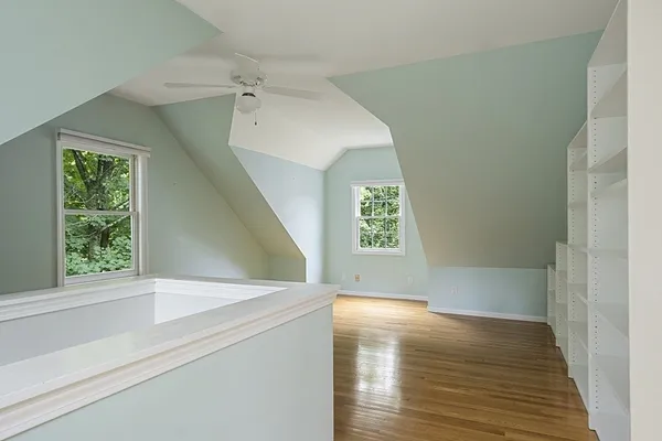 a view of an empty room and window