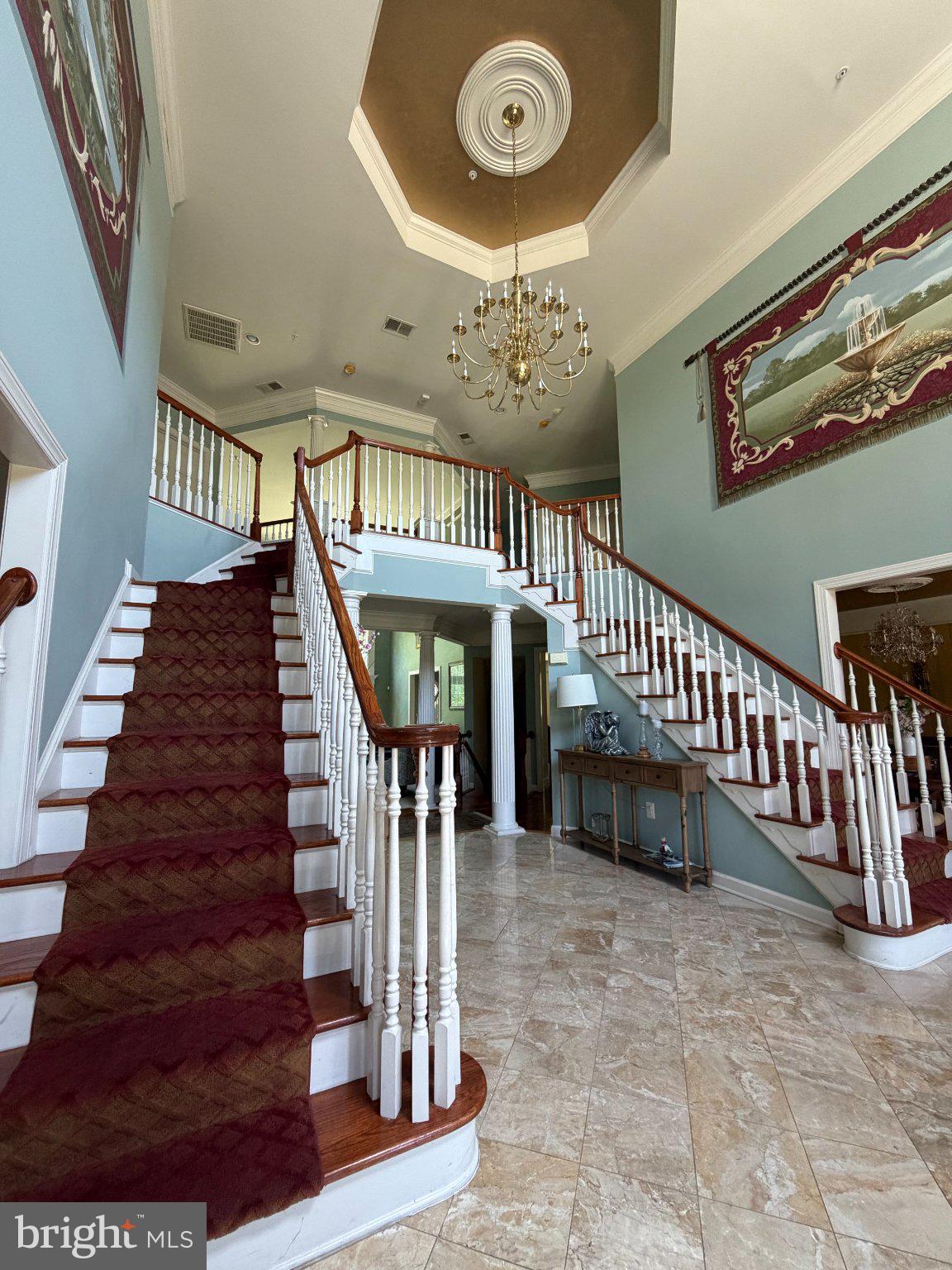 18724 Brooke Road Brinklow, MD 20862 - Photo 4 of 52 Elegant foyer with grand staircase.