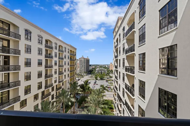a city view from balcony